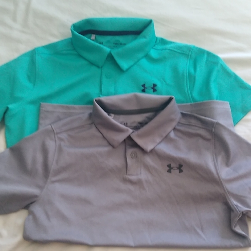 Two Youth Medium Golf Shirts
